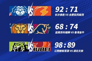 🏀NBL战报-香港金牛力克盐南雄狮 江西鲸裕清酒击败湖北文旅