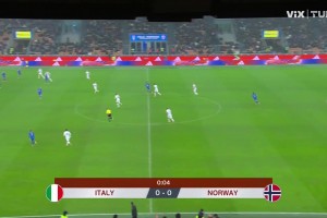 【集锦】世预赛-哈兰德2分钟2球 挪威4-1意大利直通世界杯